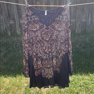 Paisley hippie dress.